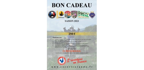 Bon-cadeau 2023 - 250 € - Cocoricorando